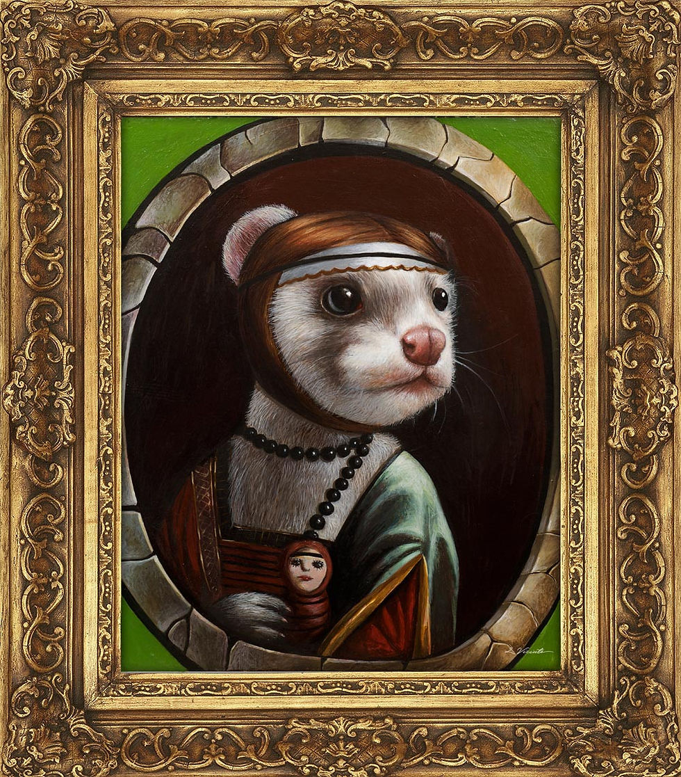 Thumbnail: Une reproduction de peinture originale