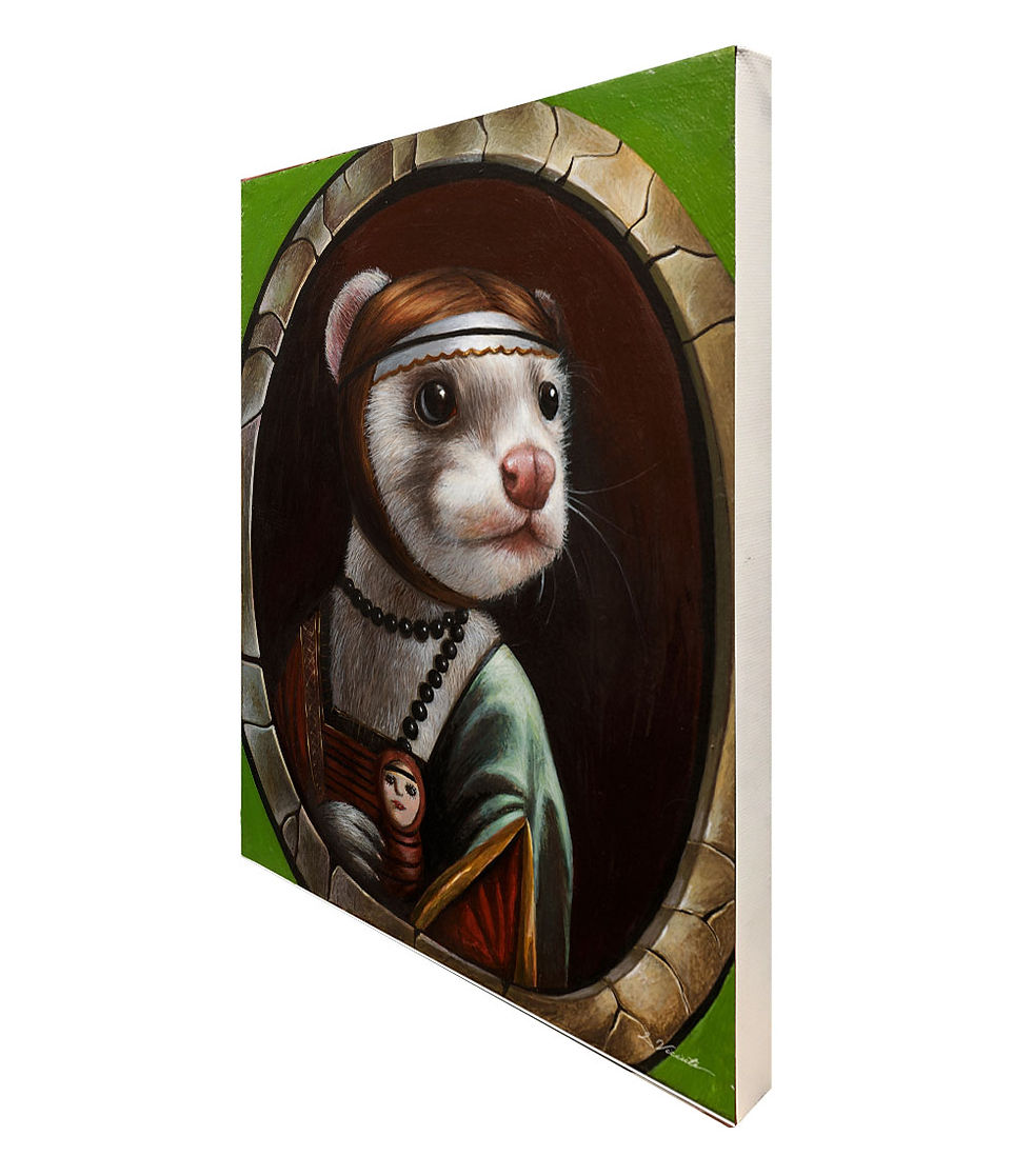 Thumbnail: Une reproduction de peinture originale