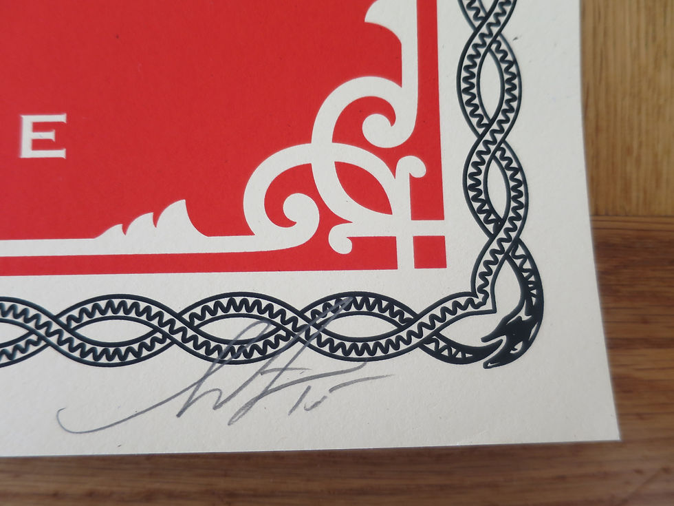 Thumbnail: Endless Power Handbook obey lithographie signée numérotée