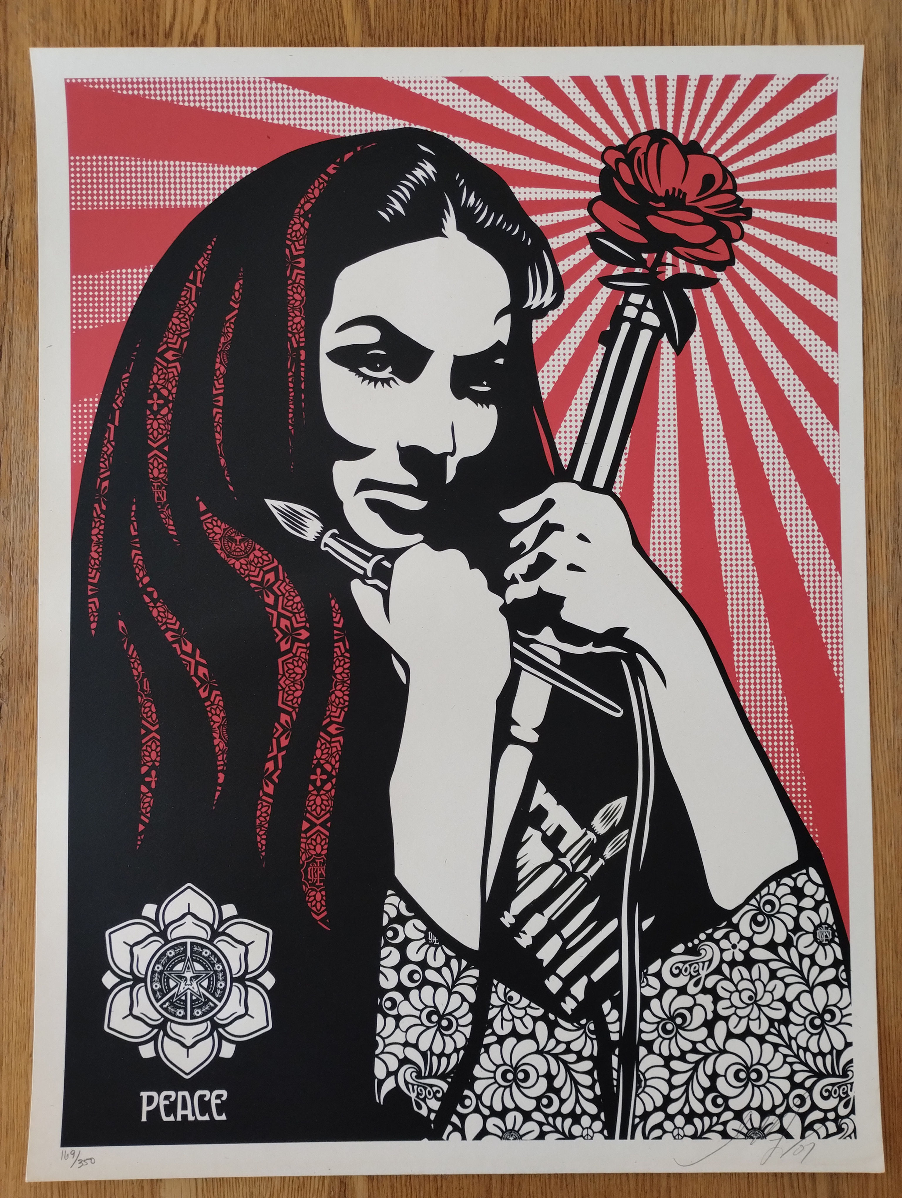 Revolutionary Woman With Brush 2007 Obey Shepard Fairey