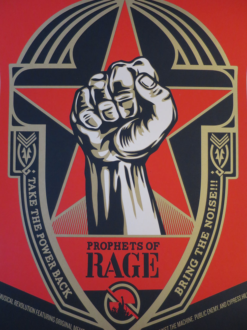 Thumbnail: Prophets of Rage 2016 obey lithographie signée numérotée