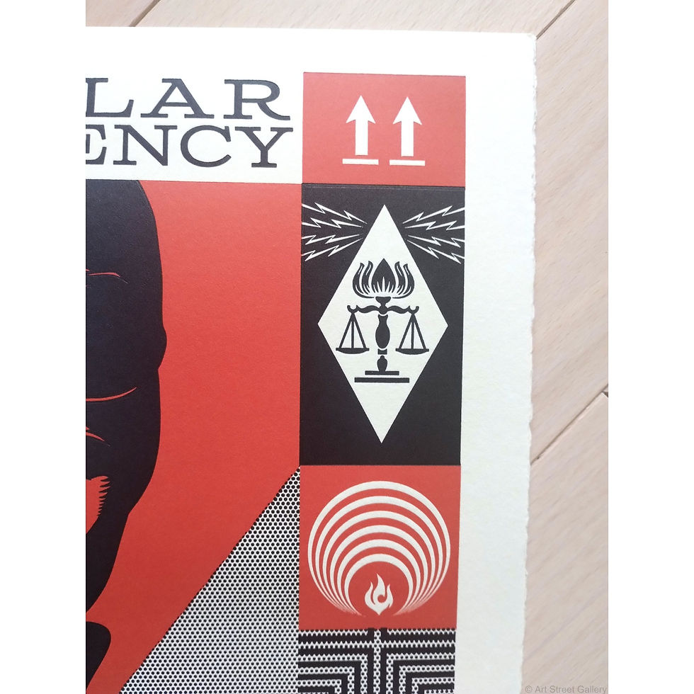Miniature : Estampe letterpress Modular Frequency par Shepard Fairey, édition signée 2026