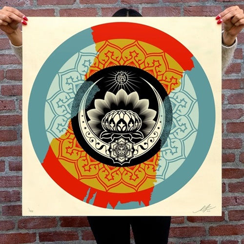 Lotus Ornament Target Obey Shepard Fairey