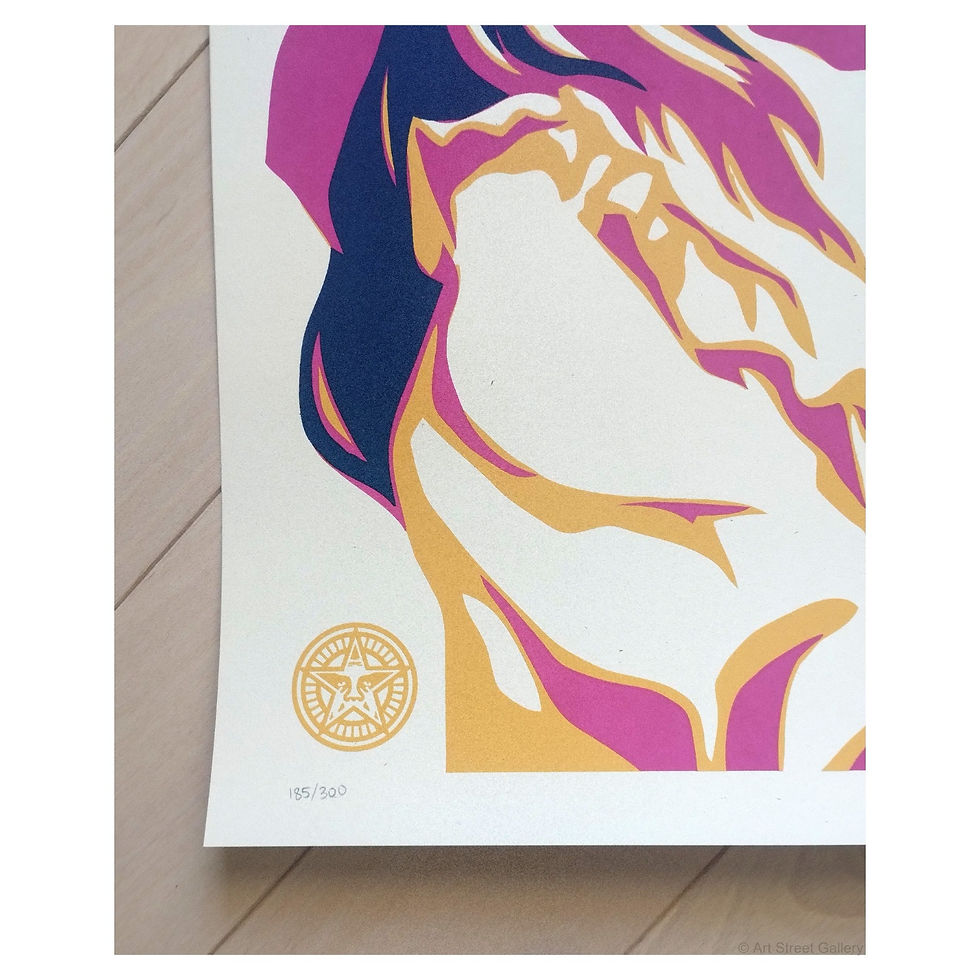 Miniaturbild: Sérigraphie Shepard Fairey War By Numbers (Fuschia), édition Beyond The Street Paris 2026, numérotée /300, 59,6 x 42 cm. Neuv