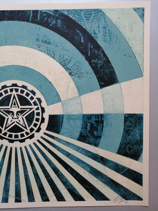 Thumbnail: Tunnel Vision Alternative Blue Obey Shepard Fairey Affiche