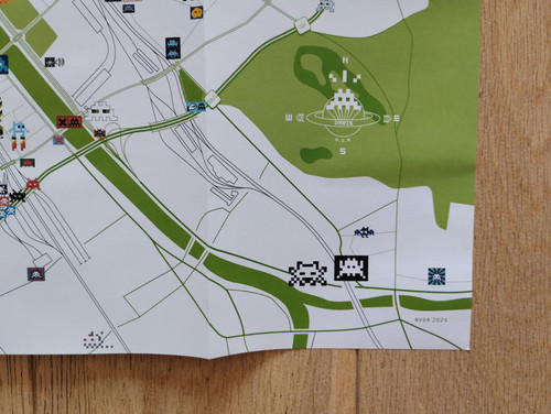 Space Invader Map Invasion De Paris - 1500 - Invader Space Station