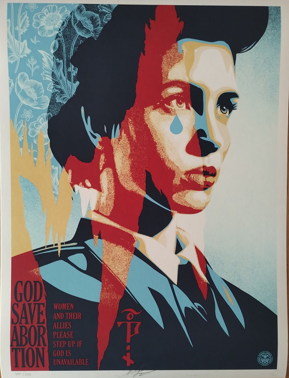 God Save Abortion 2025 Shepard Fairey Obey