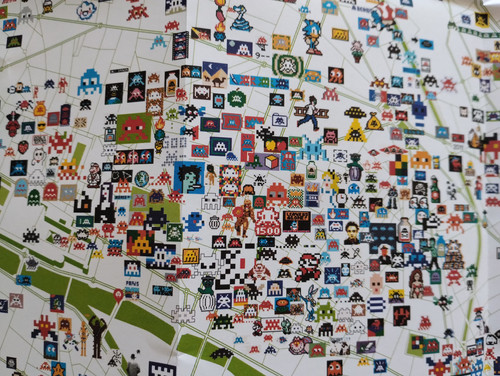 Space Invader Map Invasion De Paris - 1500 - Invader Space Station