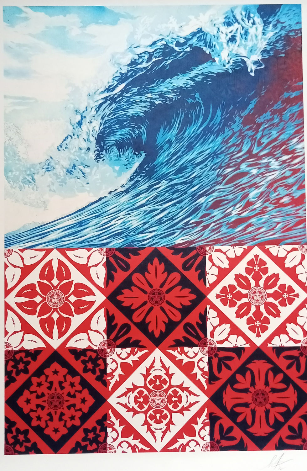 Miniature : Wave Of Distress 91/61cm Shepard Fairey Obey