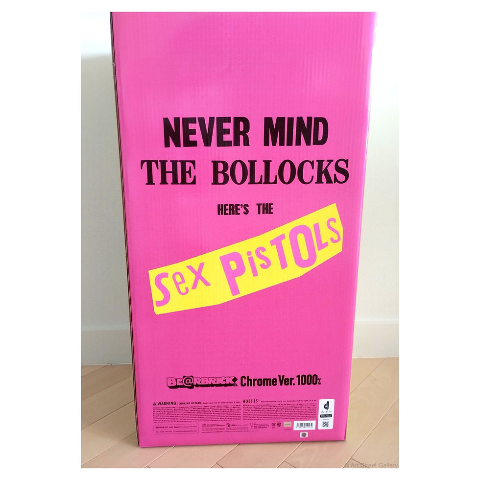 Miniatura: Medicom Toy — BE@RBRICK Sex Pistols "Never Mind The Bollocks" Chrome Ver. 1000%
