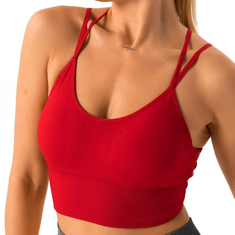 Thumbnail: NVGTN Flourish Seamless Sports Bra Back strap