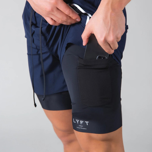 LYFT 2WAY STRETCH LAYERED SHORTS - BLACK | APPS-BICENTENARIO-PRD