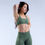 Thumbnail: DFYNE Pistachio Impact Sports Halter Bra