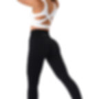 Black Solid Seamless Leggings