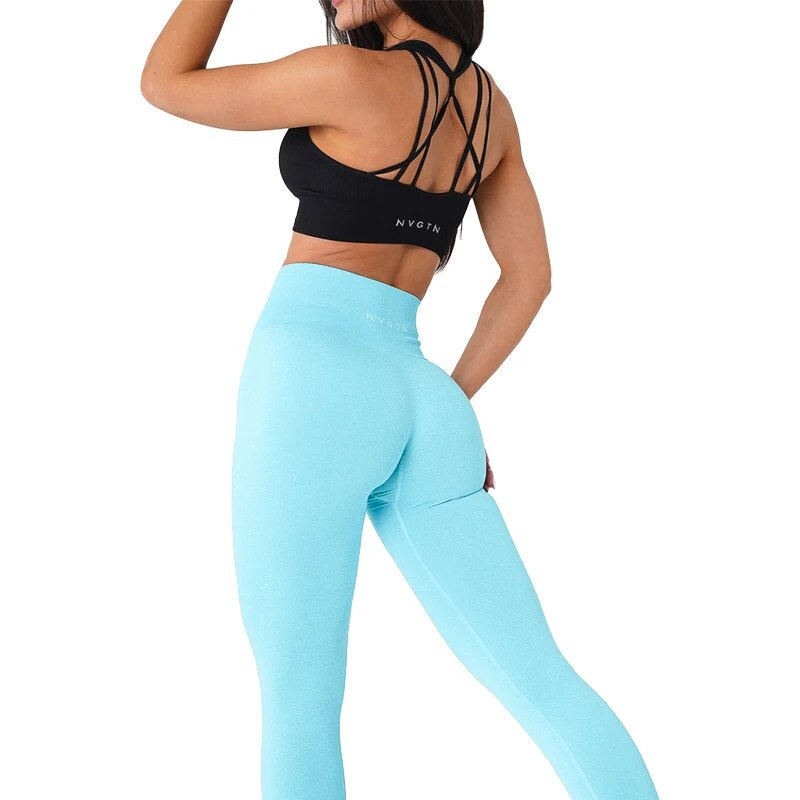 Thumbnail: NVGTN Hip-lifting Seamless Leggings | best scrunch butt leggings