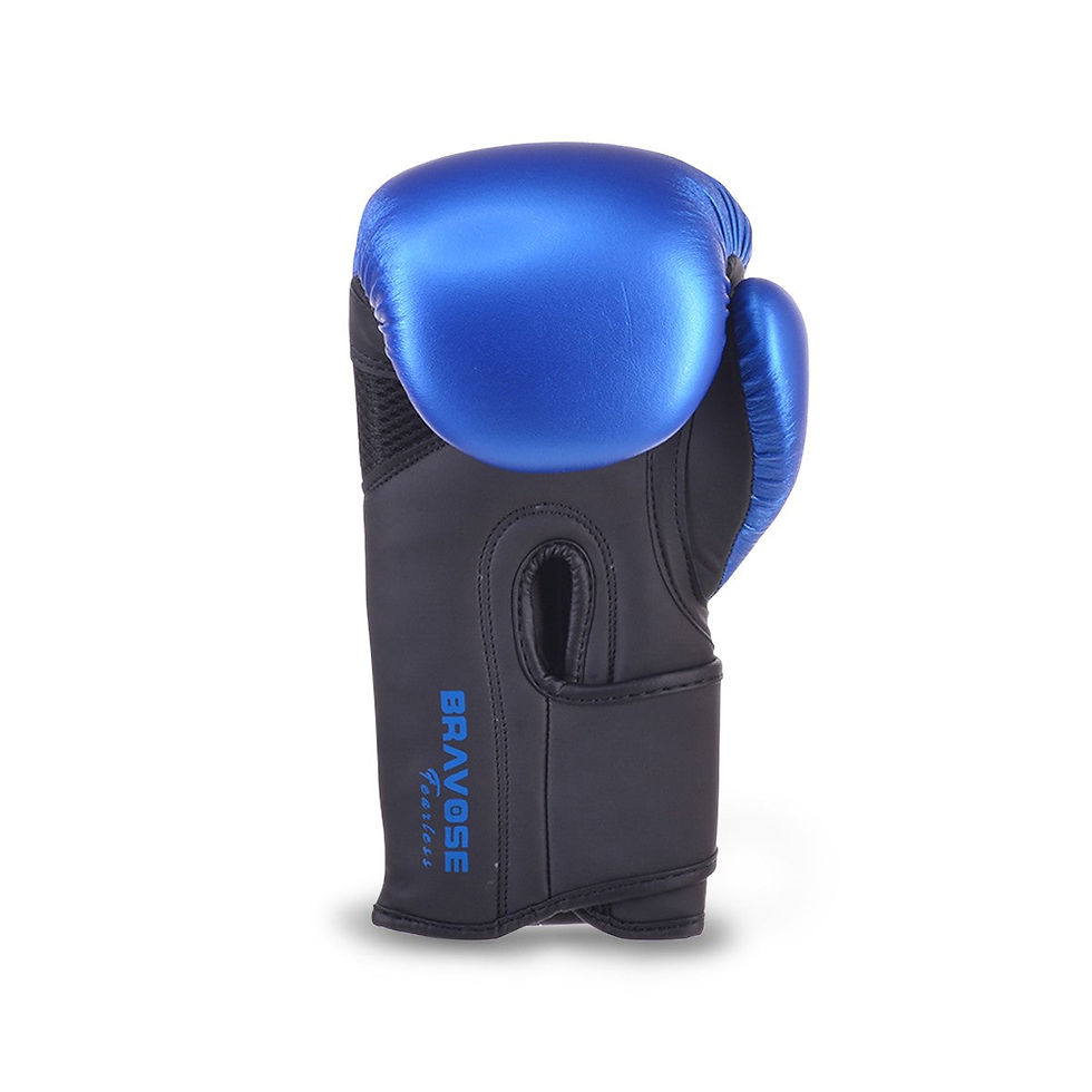 Thumbnail: Bravose Fearless Blue Junior Boxing Gloves