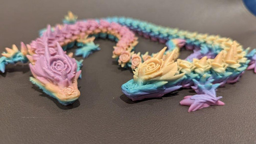 Natura Rose Dragon 30cm 3D Printed Articulated Dragon