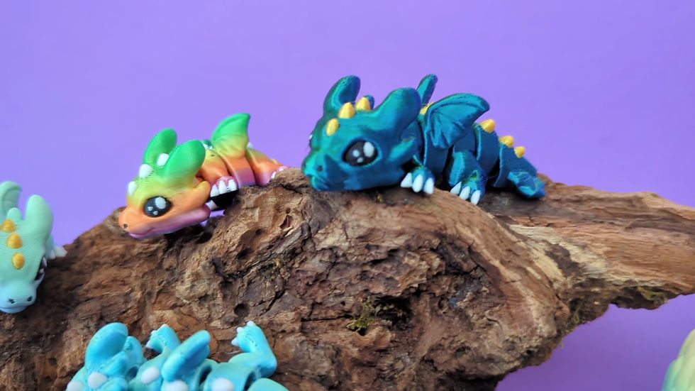 Thumbnail: Hatchling Dragon & Egg: The Perfect 3D Printed Flexible Dragon Toy Gift