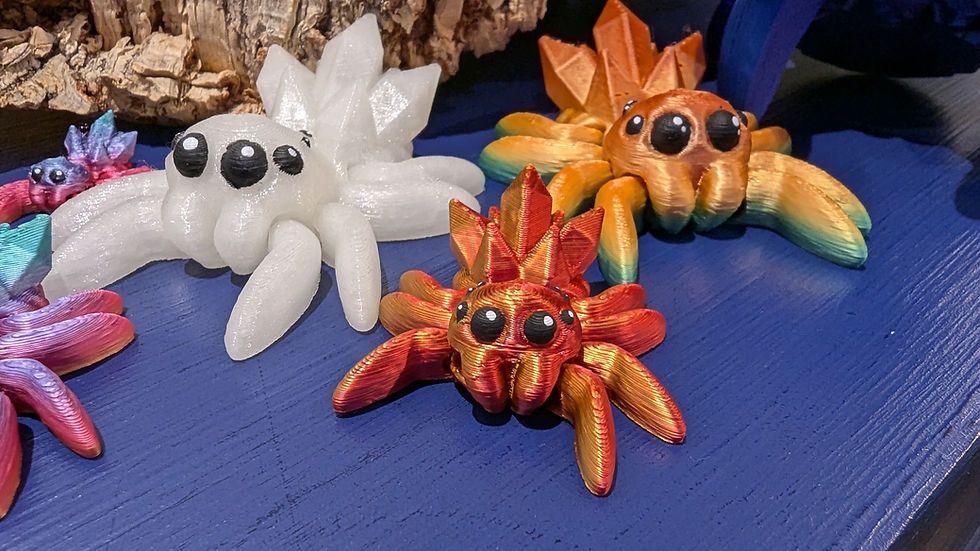 Thumbnail: Creepy Crystal Spider - 3D Printed Fidget Toy