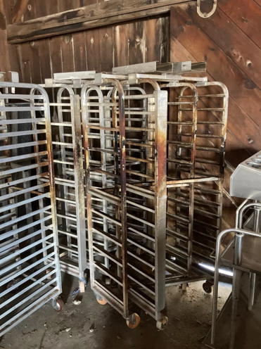 Thumbnail: 142-1191 C Lift Aluminum Single Rack Oven Cart Rack