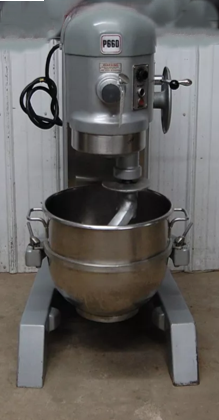 Thumbnail: 142-0022 Hobart Classic P660 60 Qt Dough Mixer w Stainless Steel Bowl, Dough Hoo