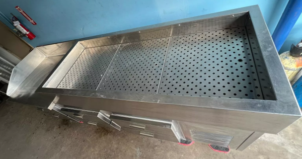 Thumbnail: 75-0002 Custom Made 72 Inch Refrigerated Oyster Station