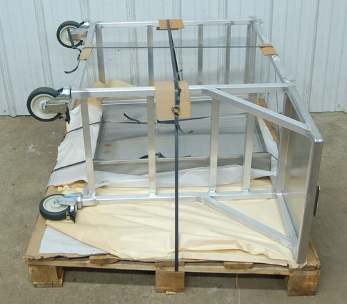 142-0741 Fryer Cart Dump Table with Stainless Steel Top and Aluminum ...