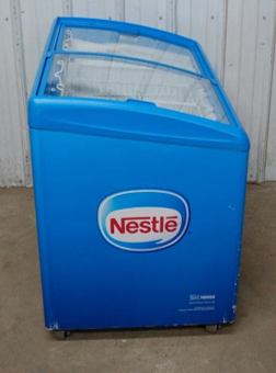 Thumbnail: 142-1259 AHT RIO S 100 Sliding Top Glass 2 Door Freezer w/ LED