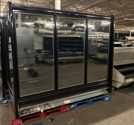 1-0608 Kysor Warren IV5V14 12 Door Reach In Display Freezer Run