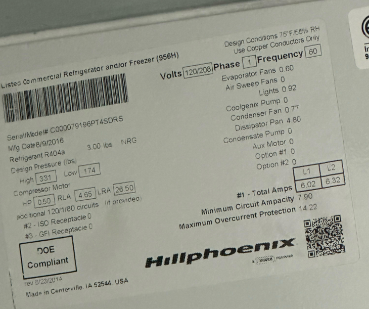 Thumbnail: 130-0220 Hill Phoenix Self-Service Multi-Deck Cooler Merchandiser with Food Prep