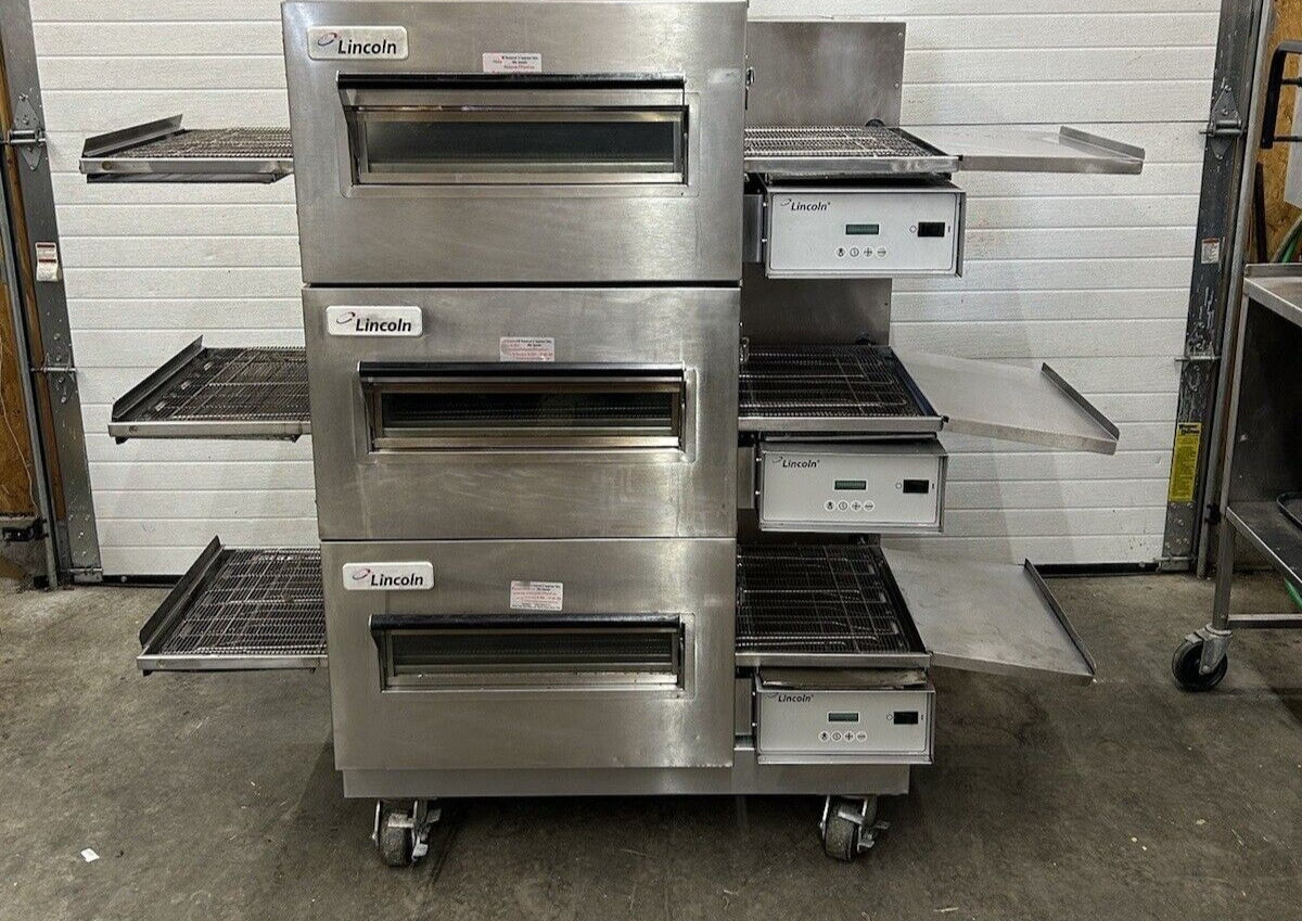 167-0466 Lincoln 1132 Triple Stack Electric Conveyor Oven