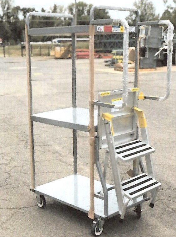 Thumbnail: 136-0001 Aluminum Stocking Carts with Ladder