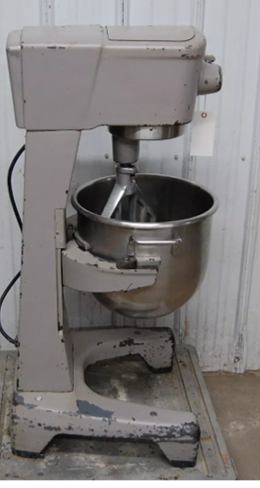 Thumbnail: 142-1193 Hobart D-300 30 Qt Bakery Dough Mixer w/ Stainless Bowl, Flat Beater