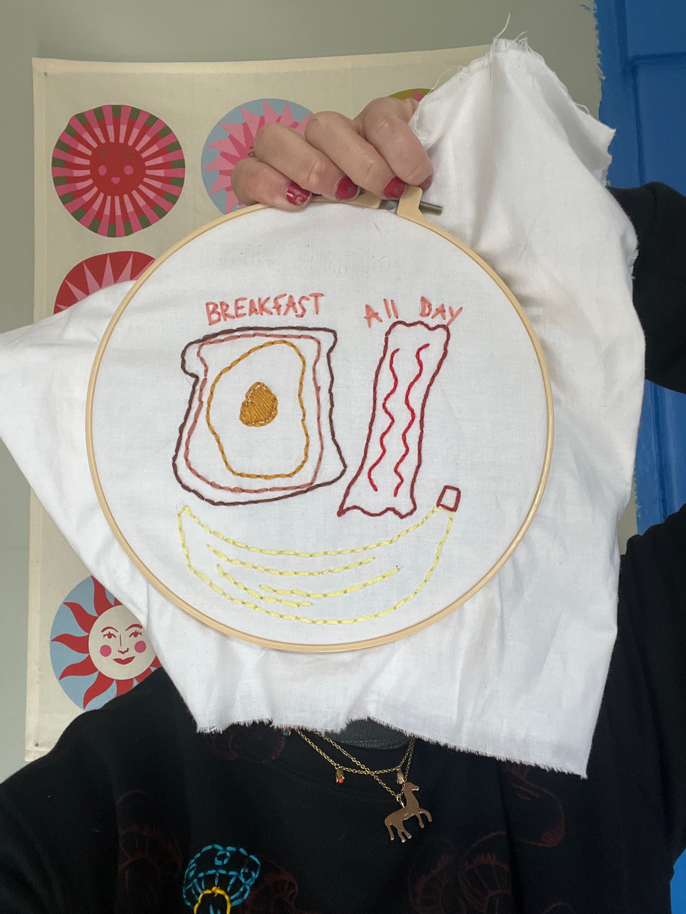 embroidered Breakfast face