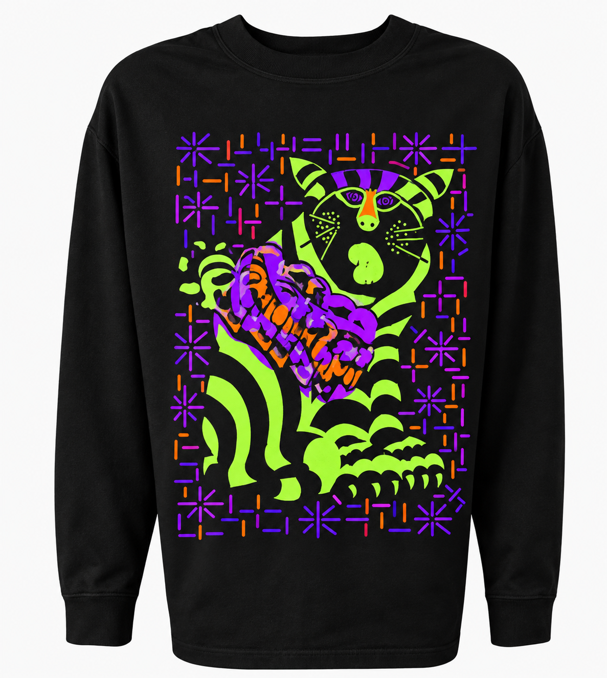 Halloween Cat Lovers Crew Neck