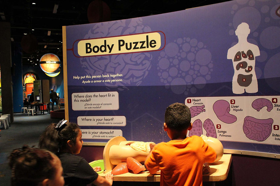 1st graders on their field trip at the science center