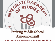 Announcing 5th Grade Joining Middle School Model!