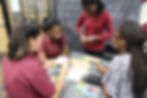 ACA middle school students working on a project