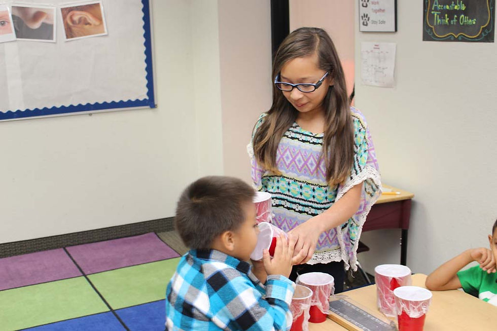 students experiment with their sense of smell