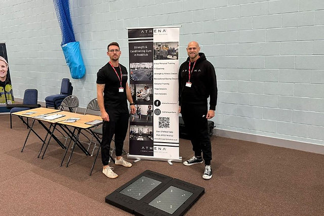 Dan Allen and Richard Bennett at Redditch How College Careers Day 2025