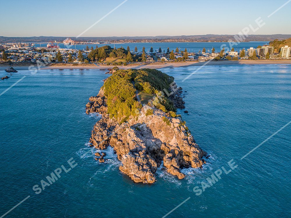 Moturiki Island (Leisure Island) Drone Aerial Photograph