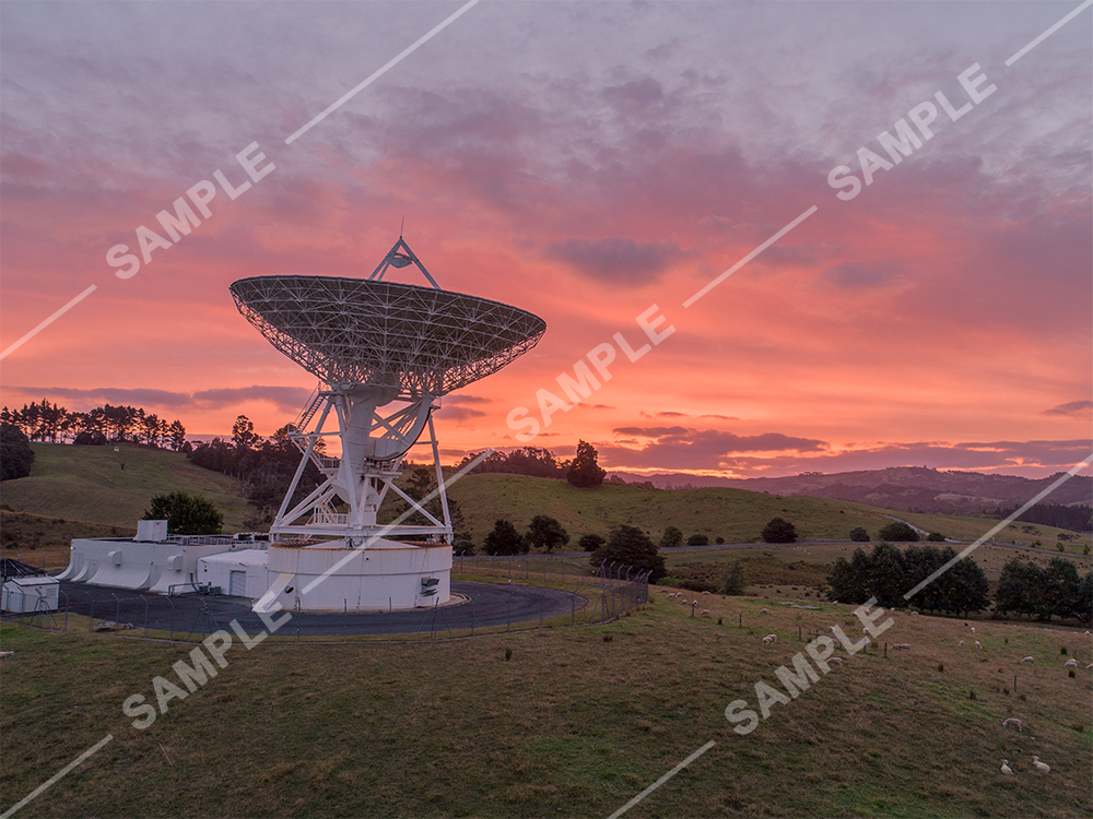 Warkworth Satellite Station Sunset
