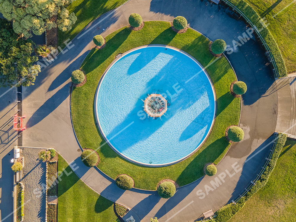 Napier Art Deco Town Centre Napier Beach Pier Drone Aerial Photograph