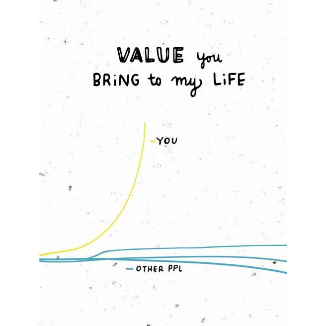 You Bring Value - Plantable Card
