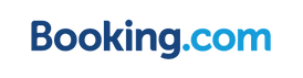 Booking.com logo - popular booking site for vacation rentals managed by Elevated Clicks in Athens.
