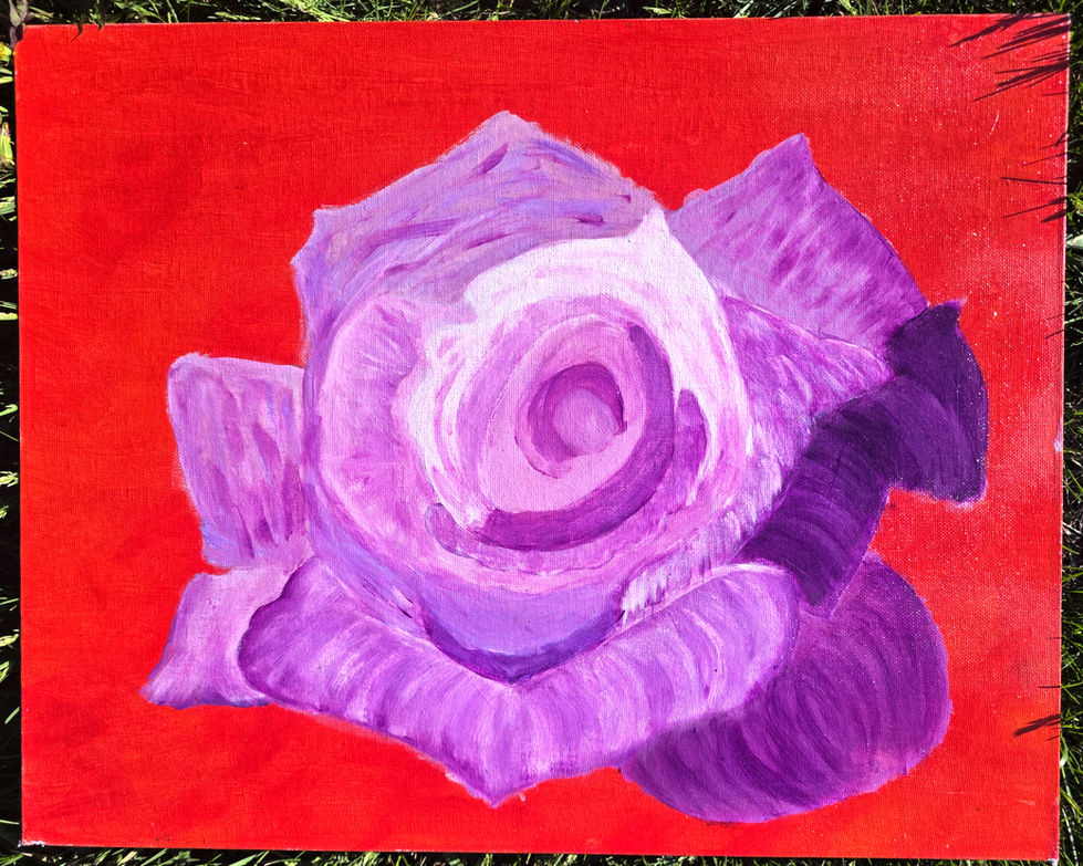 Aged Floral Value 16x20 $70