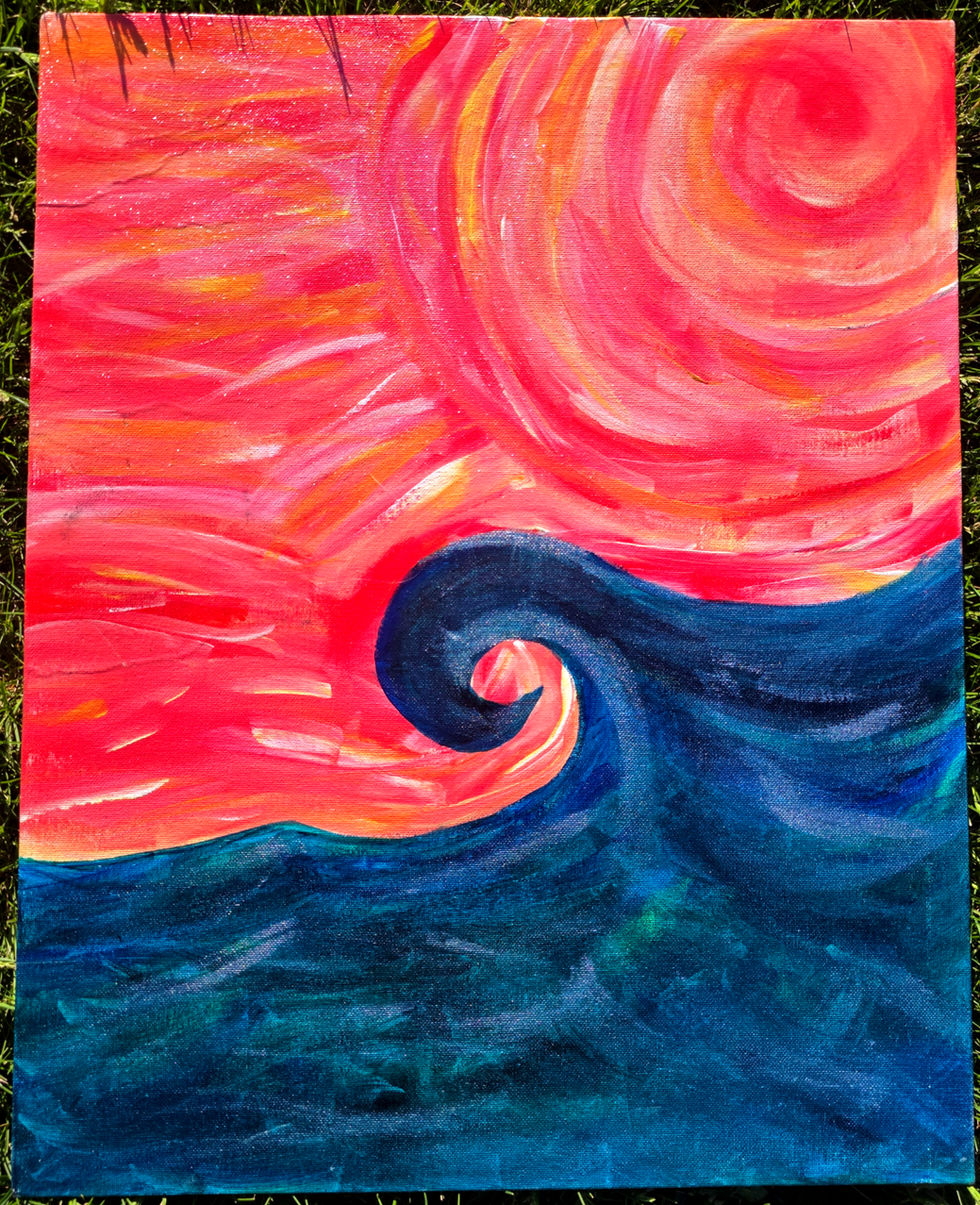 Journey Through the Waves 16x20 $60