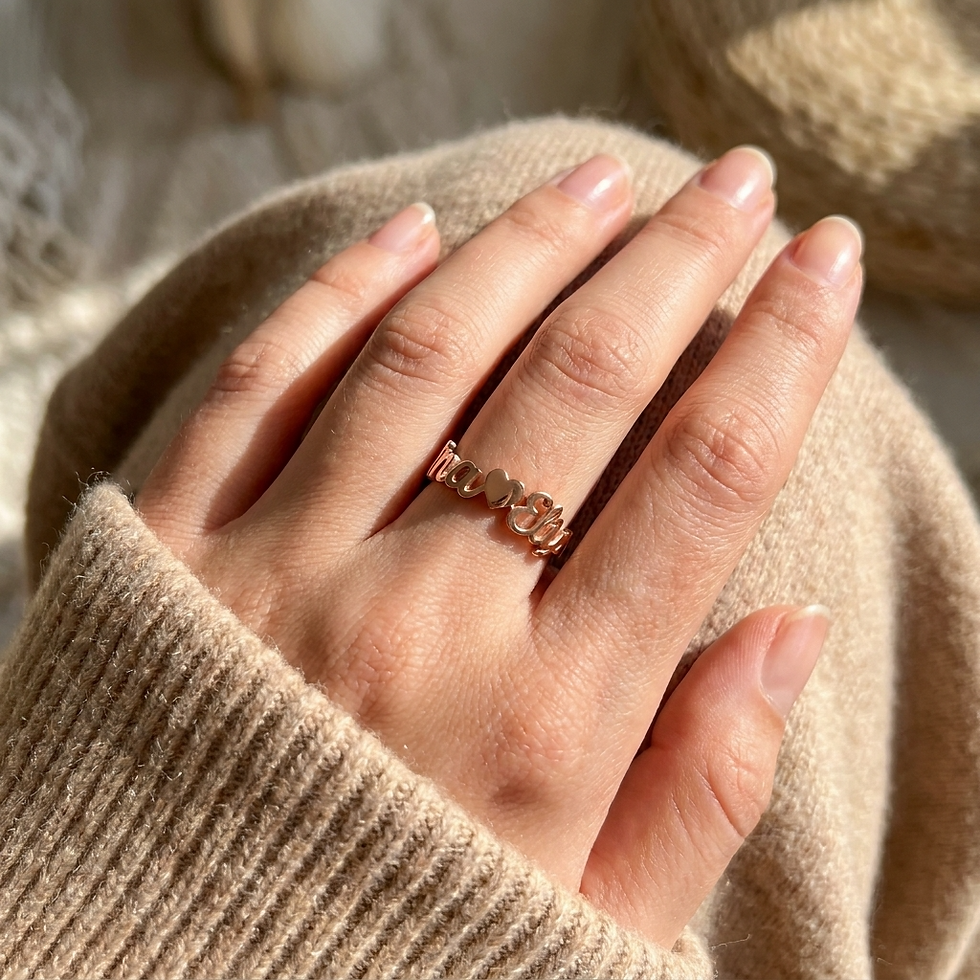 Miniature : Bague "personnalisables" avec 2 noms ou mots
