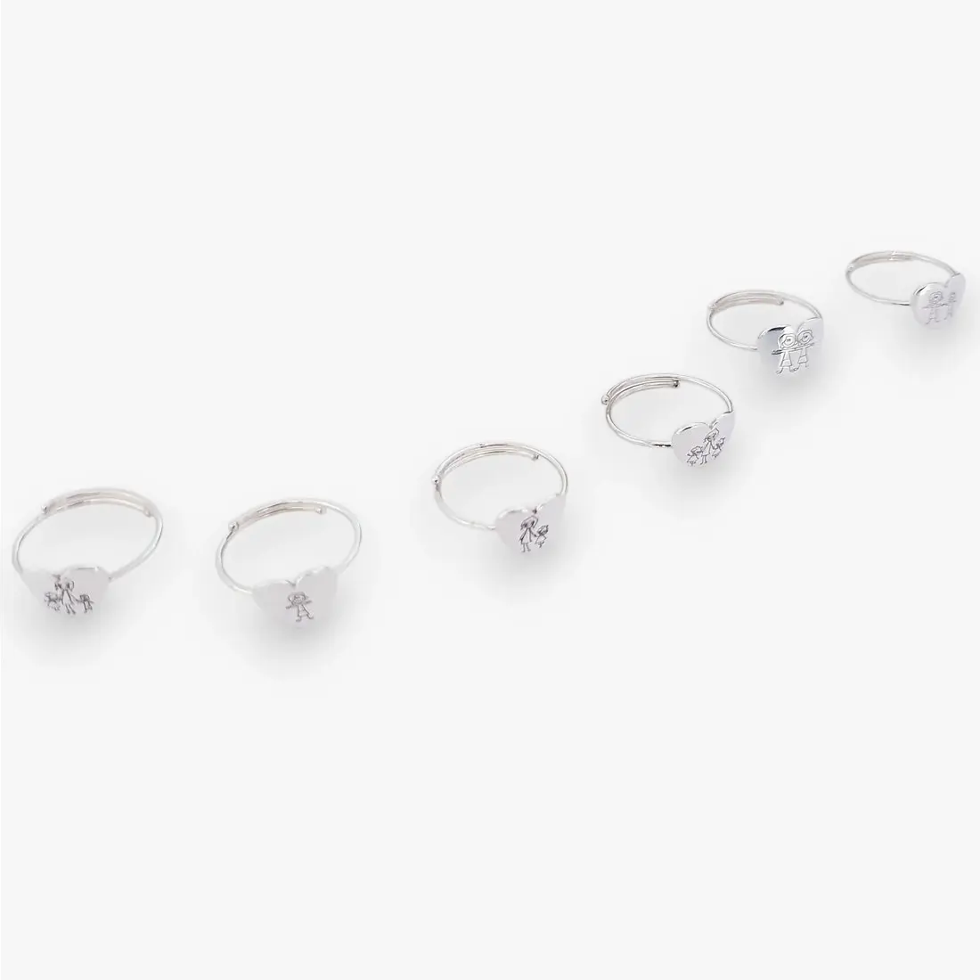 Heart Wire Shank Ring with your engraving