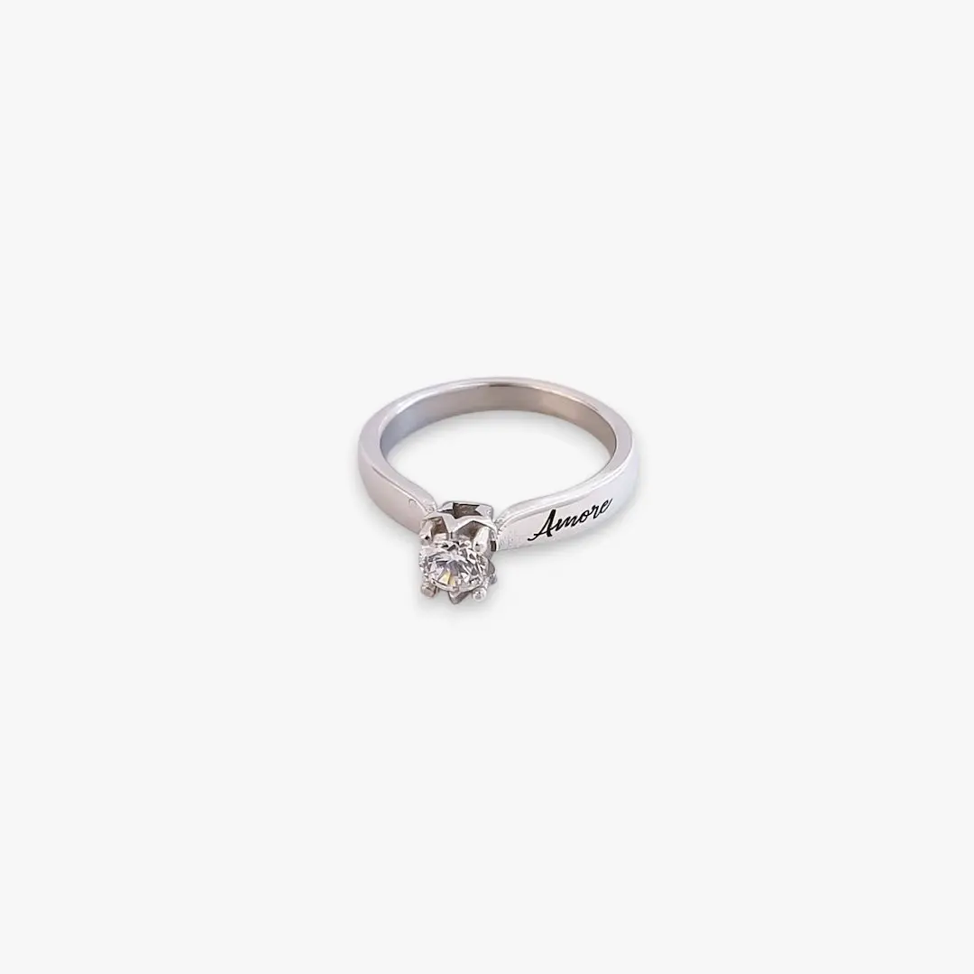 Bague Solitaire My Starlet en Or 18 Kt "Personnalisable"